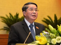 Chủ nhiệm Ủy ban Tài chính – Ngân sách Nguyễn Đức Hải phát biểu tại Quốc hội ngày 21/10.