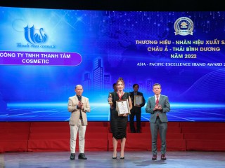 Thanh Tâm Cosmetic nhận giải thưởng "Thương hiệu - Nhãn hiệu xuất sắc Châu Á Thái Bình Dương" năm 2022